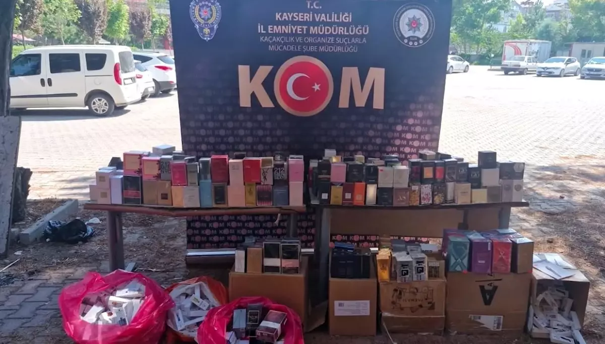 Kayseri’de Kaçak Parfüm Operasyonu