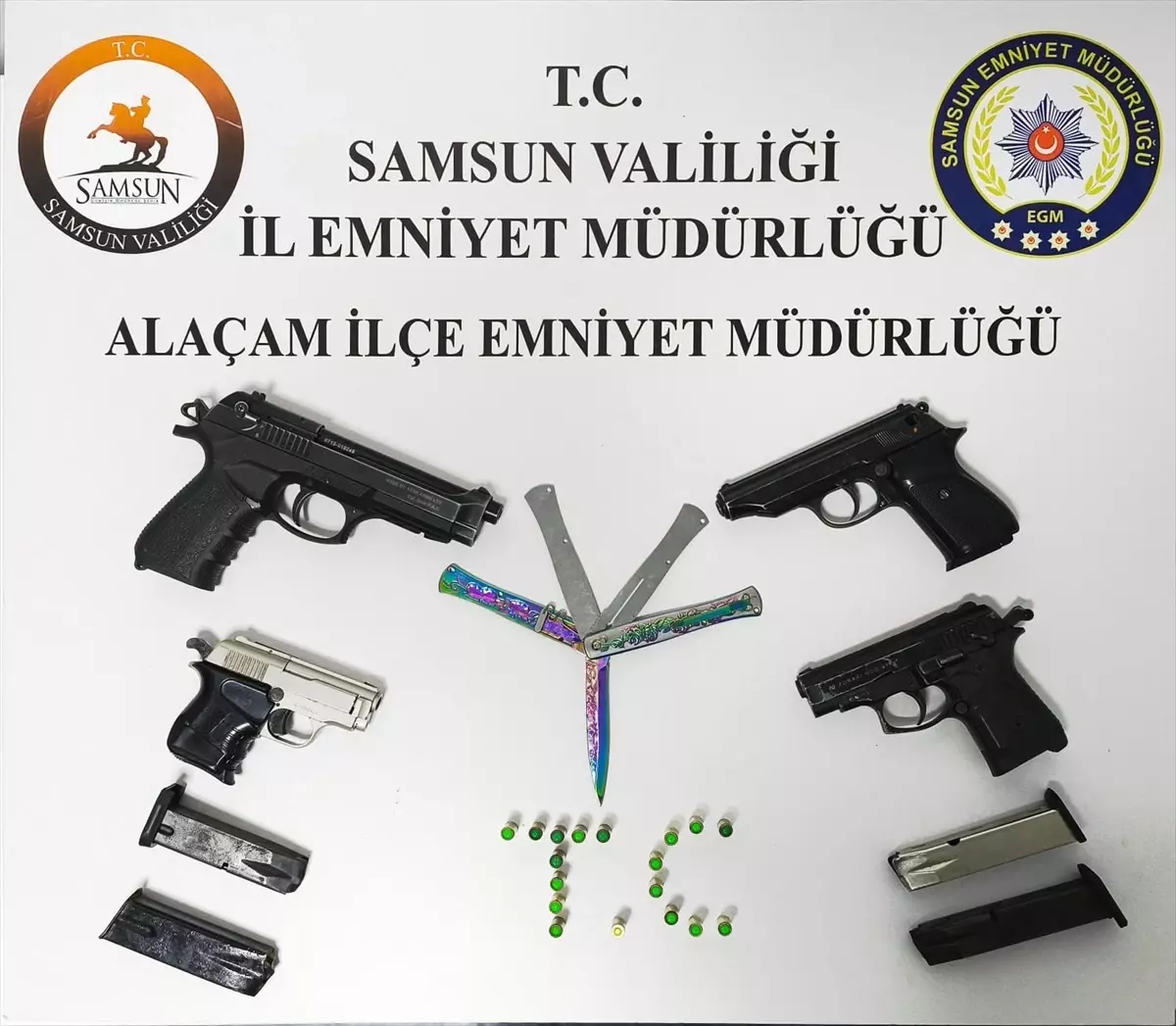 Alaçam’da Ruhsatsız Silah Operasyonu