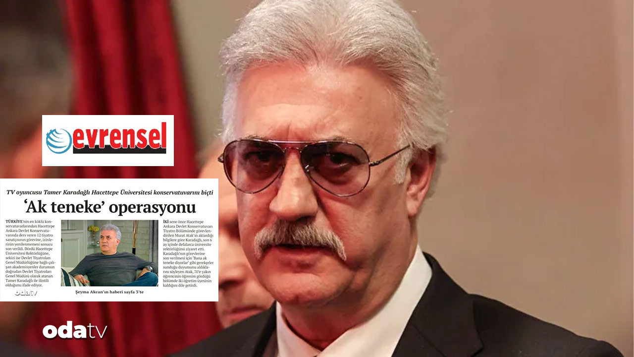 Evrensel’in manşetinde Tamer Karadağlı var: Ak Teneke Operasyonu