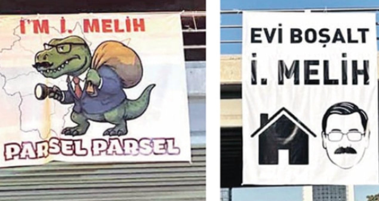 Melih Gökçek’e pankart tarifesi!