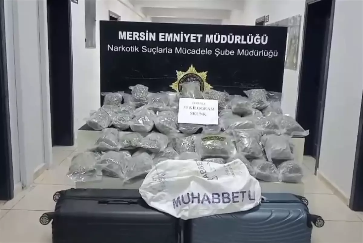 Mersin’de Uyuşturucu Operasyonu: 35 Kilogram Ele Geçirildi