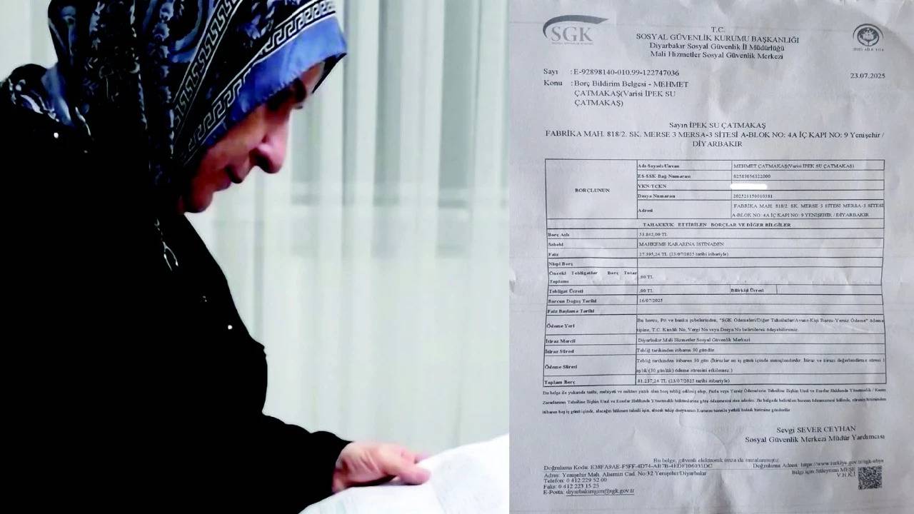 SGK’dan eşini 4 yıl önce kanserden kaybeden kadına 81 bin TL’lik akıllı ilaç borcu tebliği!