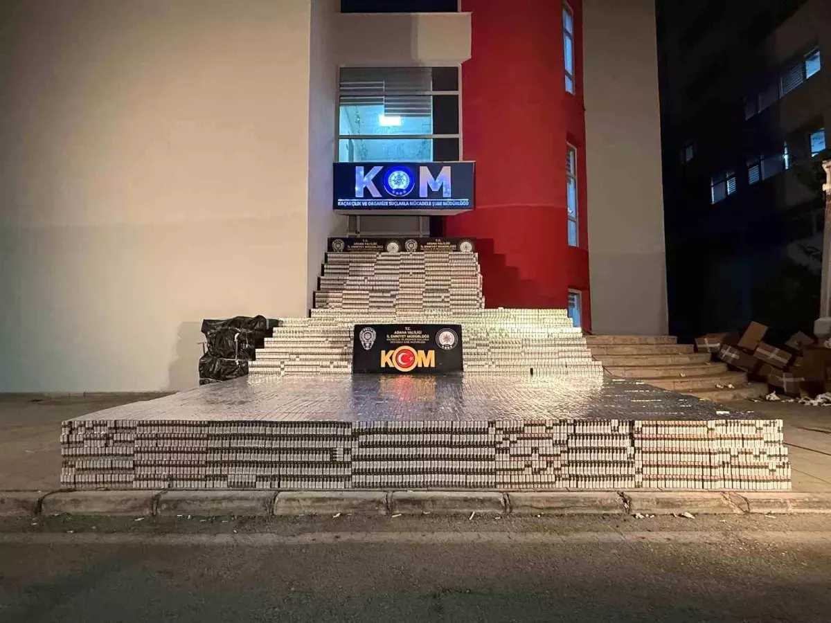 Adana’da 105 Bin Paket Kaçak Sigara Ele Ge geçirildi