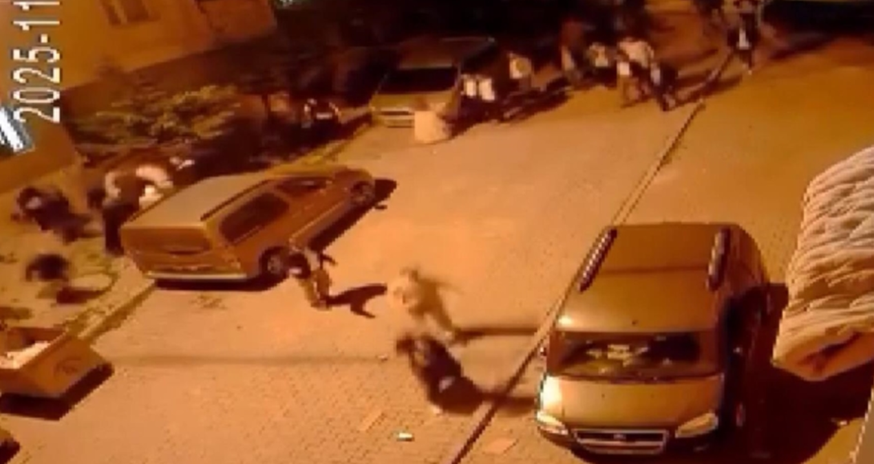 Arnavutköy’de ortalık karıştı: Taşlı sopalı kavga kamerada!