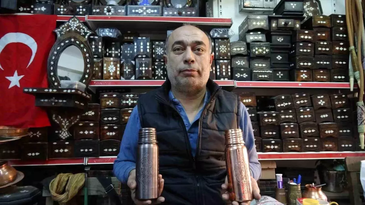 Gaziantep’in Bakır Su Mataralarına İlgi