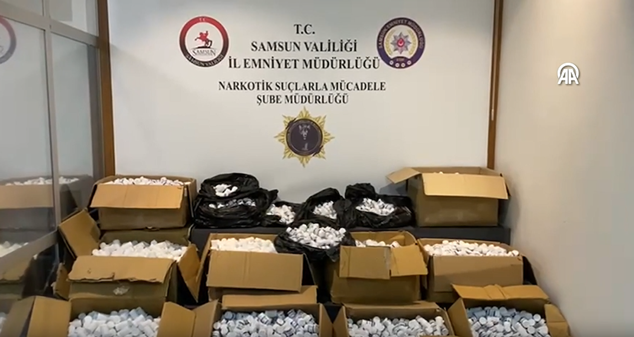 Samsun’da binlerce uyuşturucu hap ele geçirildi