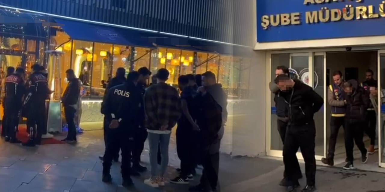 Şehir eşkıyaları eğlence mekanında silahla ateş açtı: 9 gözaltı