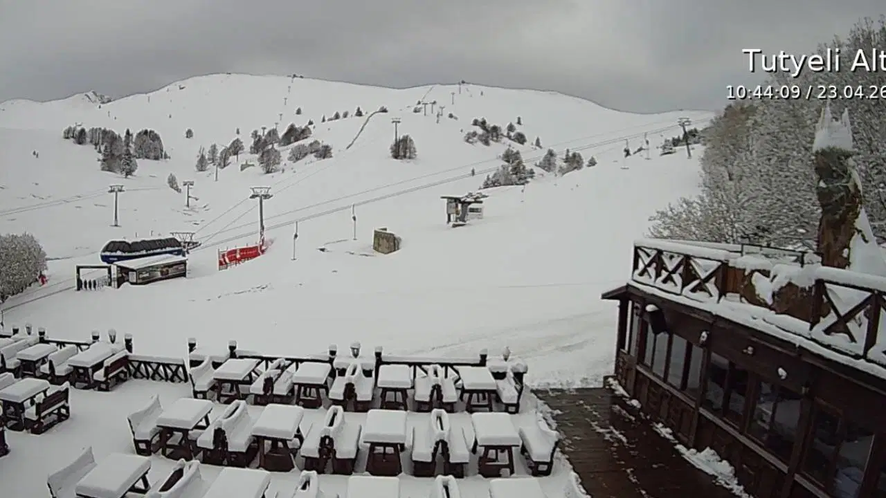 Uludağ’da Nisan Ayında Yağan Kar: Kar Kalınlığı 1 Metreye Ulaştı