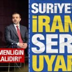 Suriyeden irana sert uyari bu egemenligin acik ihlalidir PK97VLUG