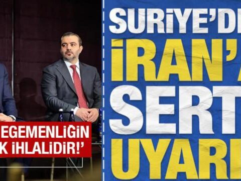 Suriyeden irana sert uyari bu egemenligin acik ihlalidir PK97VLUG